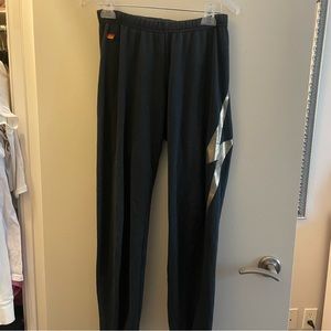 Lightening bolt aviator nation sweatpants